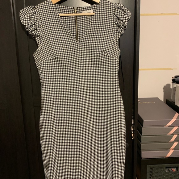 Calvin Klein Gingham Sheath Midi - Picture 2 of 4